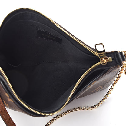 Louis Vuitton Monogram Pallas Clutch Black 5 of 10