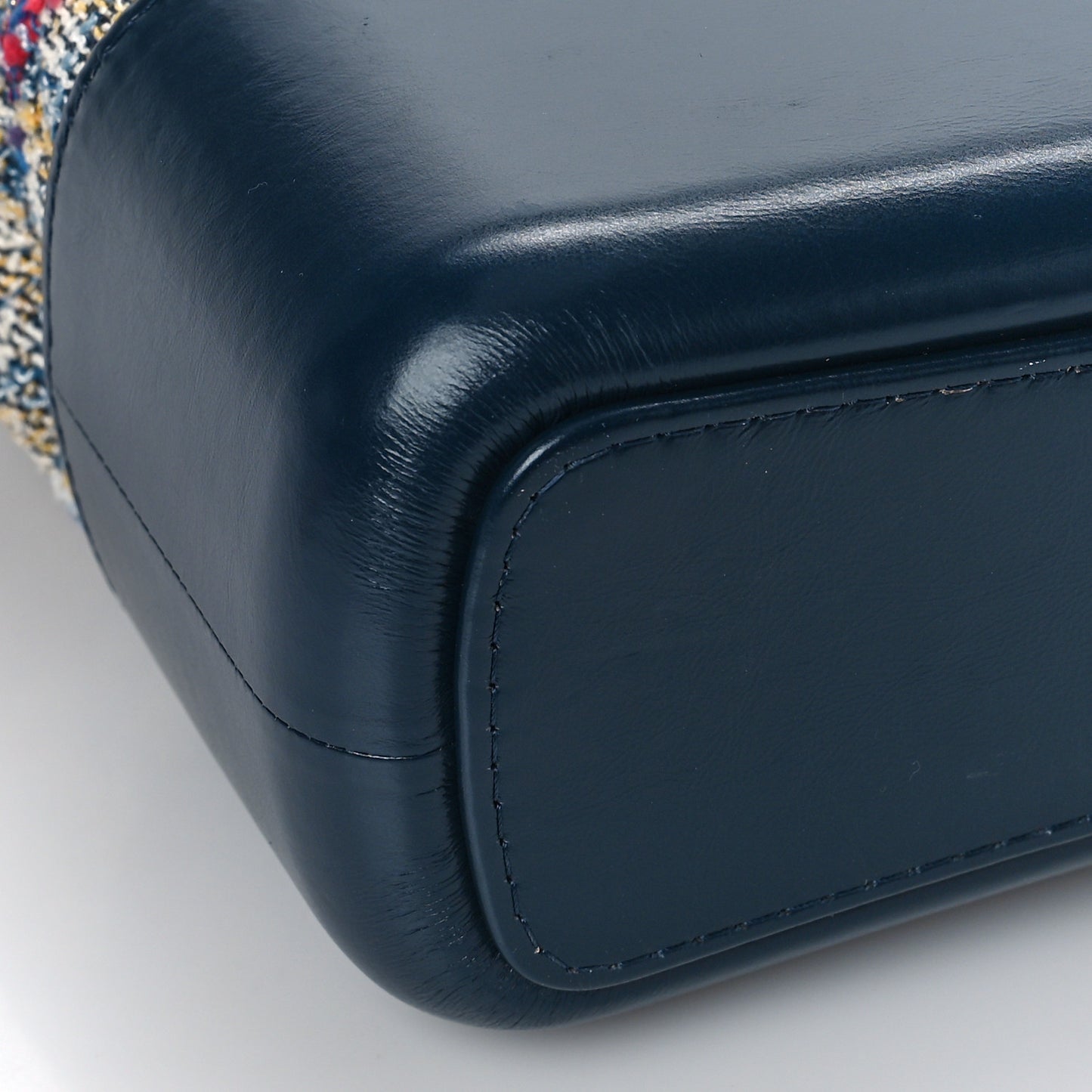 Tweed Calfskin Quilted Medium Gabrielle Hobo Navy