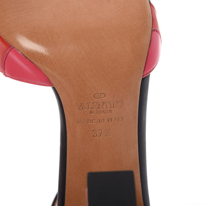 Valentino Garavani Calfskin Carmen Mary Jane 100mm Pumps 37.5 Black Deep Rose 9 of 13