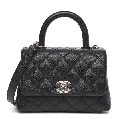 Chanel Caviar Quilted Extra Mini Coco Handle Flap Black 1 of 11