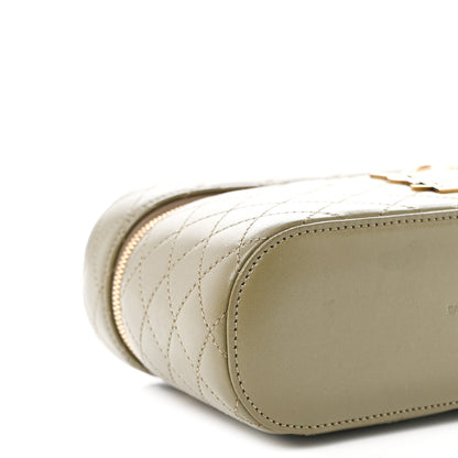 Saint Laurent Lambskin Quilted Mini Gaby Vanity Case Light Musk 8 of 9