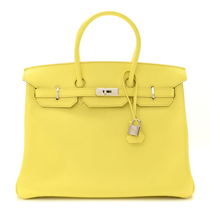 Hermes Epsom Birkin 35 Lime 1 of 12