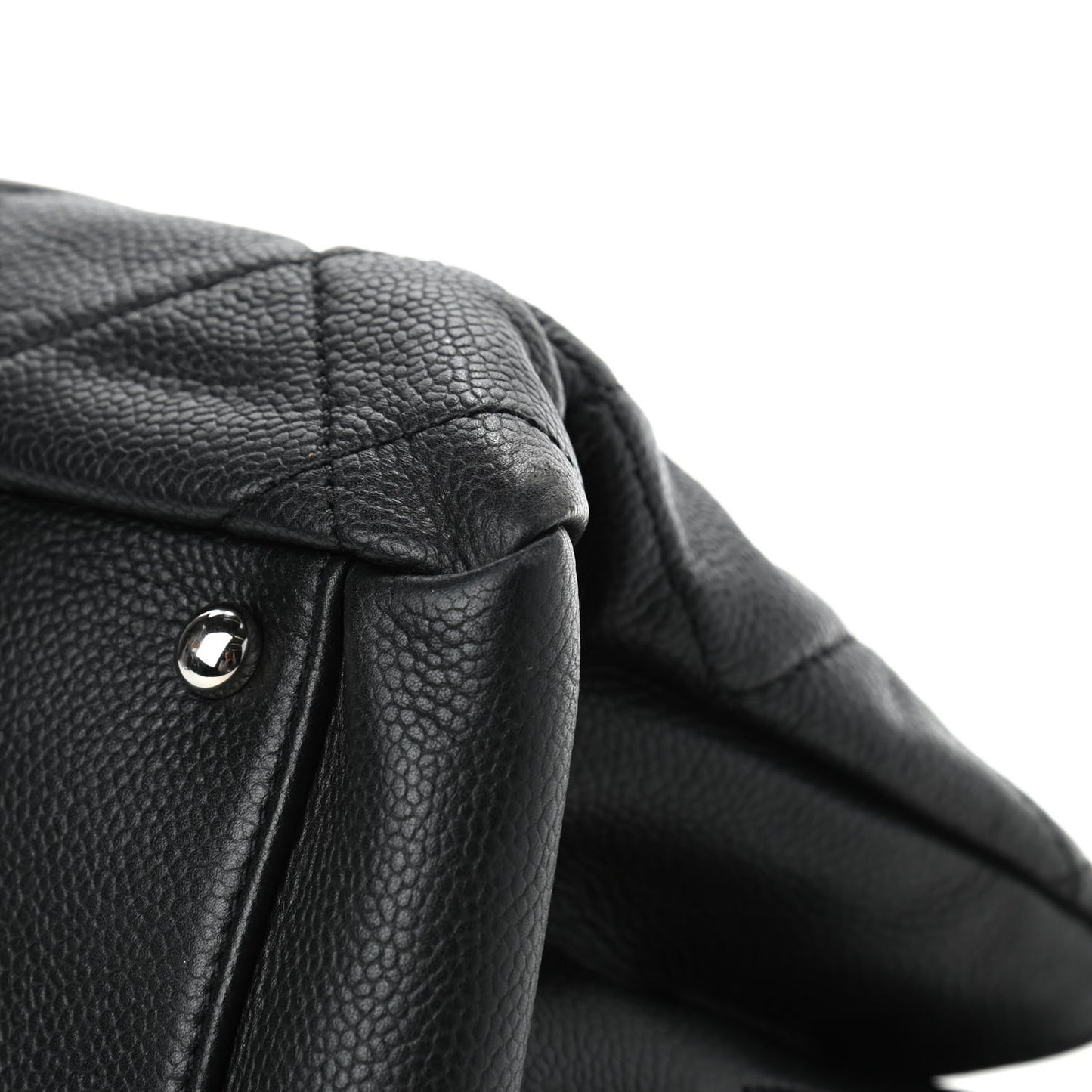 Caviar Quilted Timeless CC Soft Tote Black
