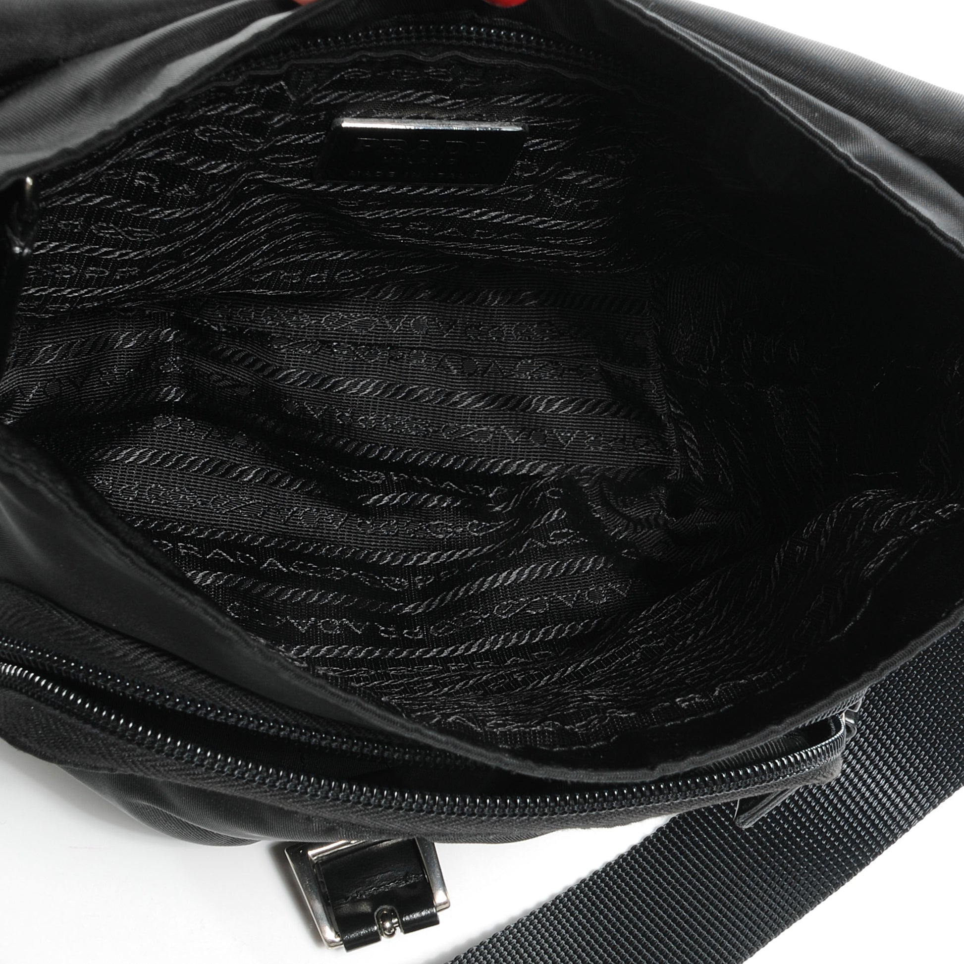 Prada Nylon Vela Messenger Black 5 of 9