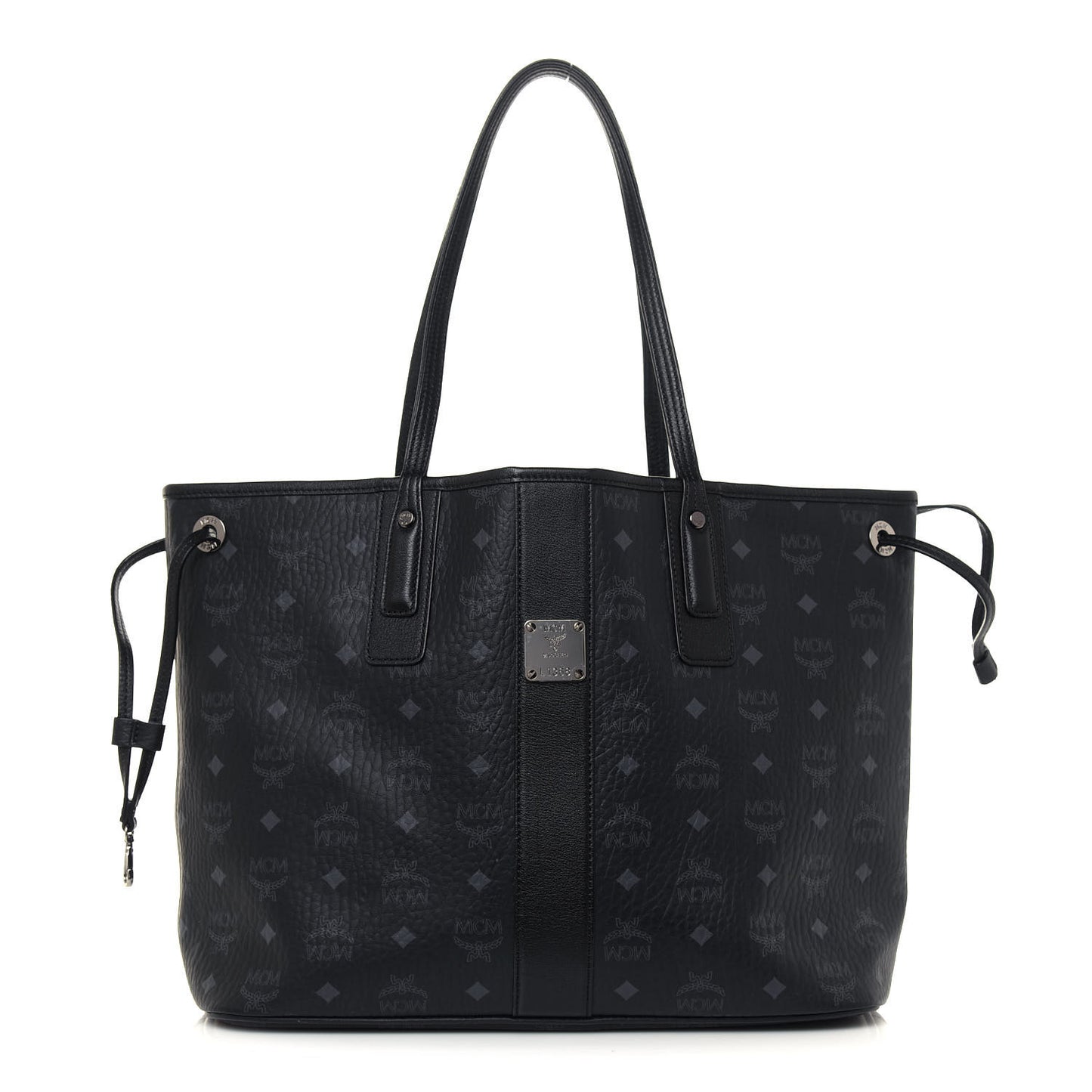 Visetos Medium Liz Reversible Shopper Tote Black
