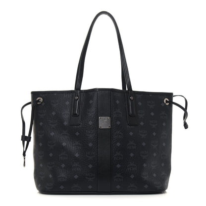 MCM Visetos Medium Liz Reversible Shopper Tote Black 1 of 20