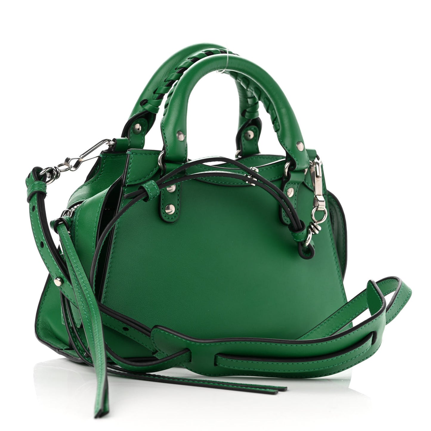Smooth Calfskin Neo Classic Silver Hardware Mini City Grass Green