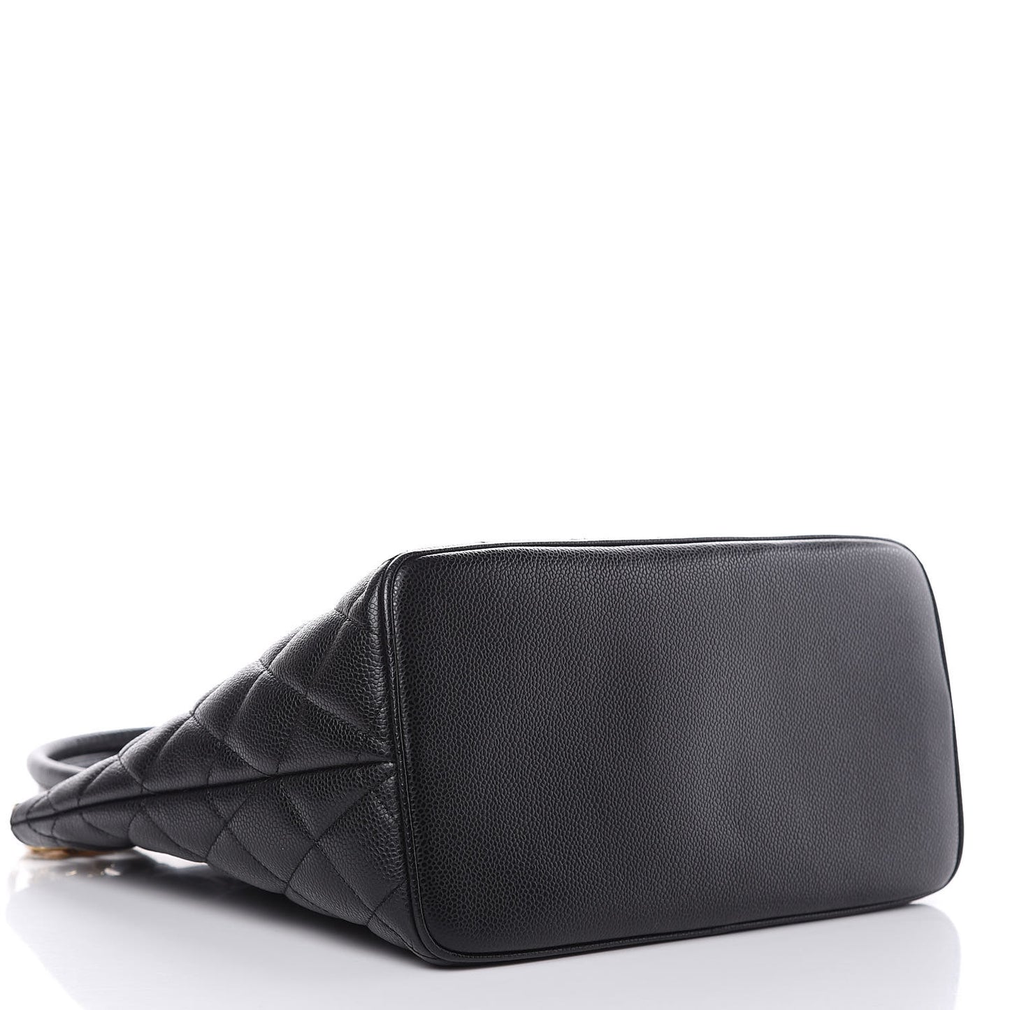 Caviar Quilted Medallion Tote Black