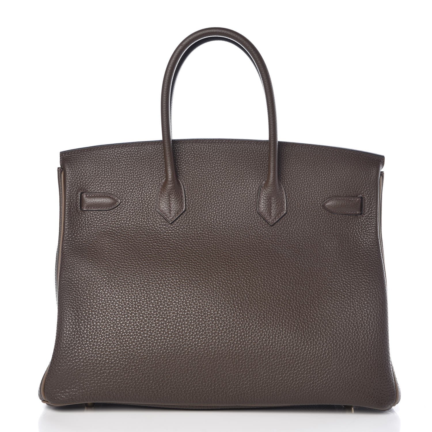 Hermes Togo Horseshoe Birkin 35 Chocolate Etoupe 4 of 35