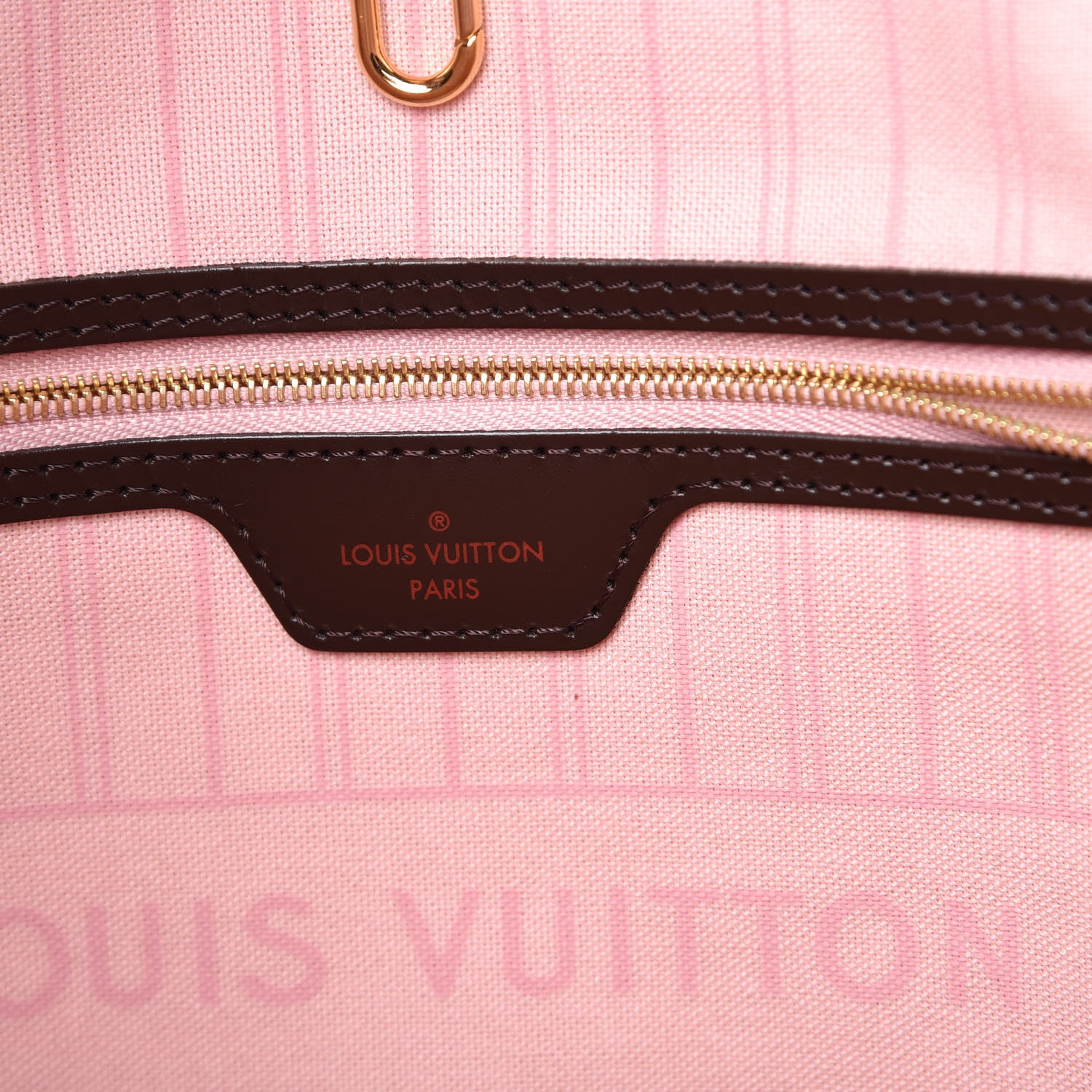 Louis Vuitton Damier Ebene Neo Neverfull MM Rose Ballerine 9 of 15