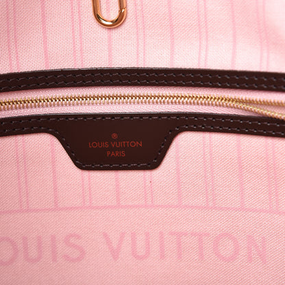 Louis Vuitton Damier Ebene Neo Neverfull MM Rose Ballerine 9 of 15