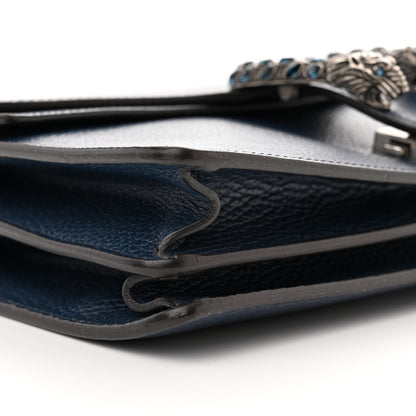 Gucci Dollar Calfskin Crystal Small Dionysus Shoulder Bag Blue Agata Montana Sapphire 9 of 10