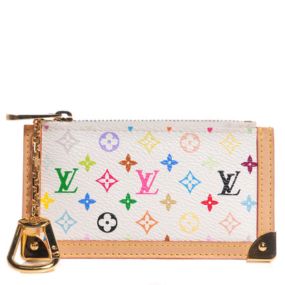 Louis Vuitton Monogram Multicolor Key Pouch White 1 of 7