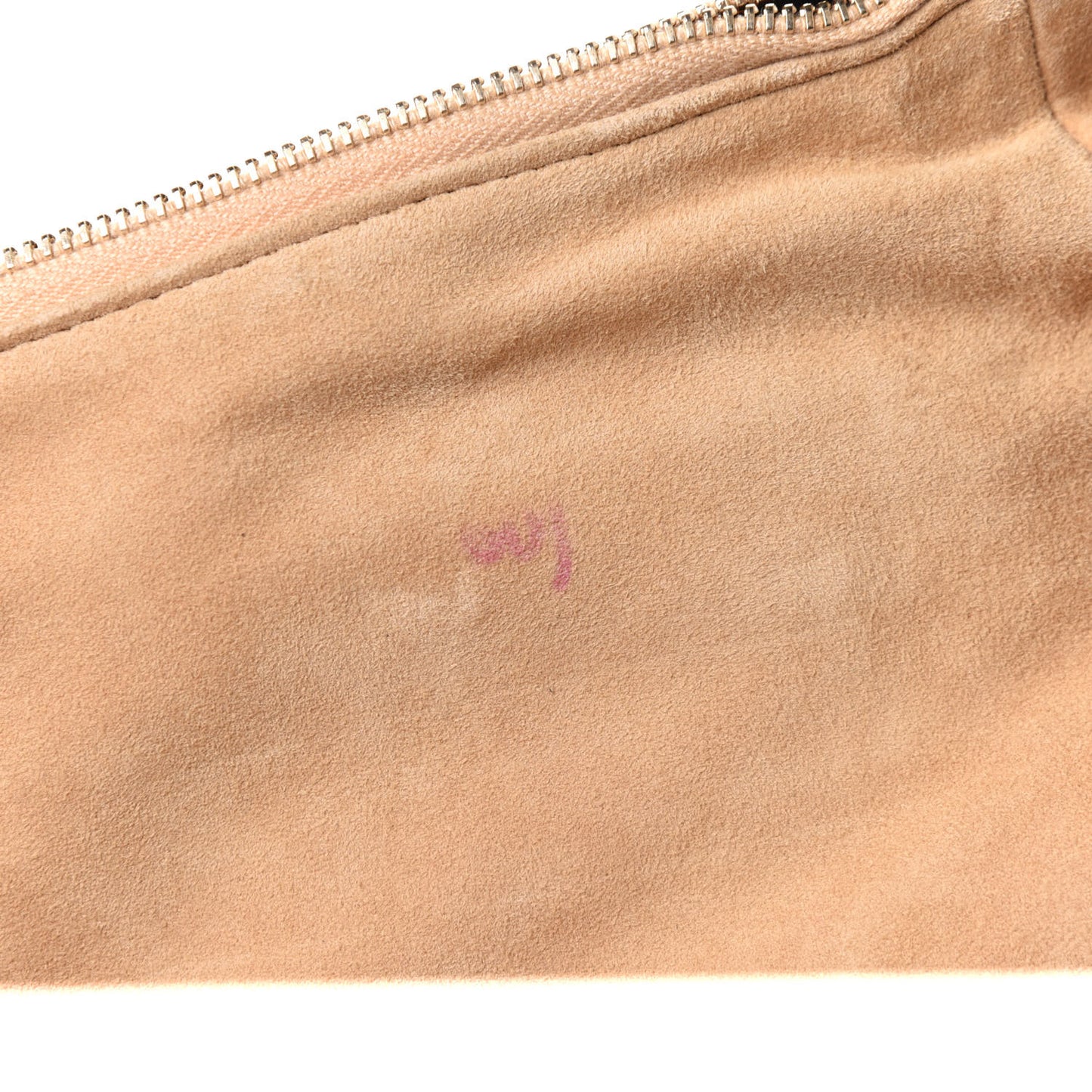 Suede Lambskin Large Girl Bag Beige Black