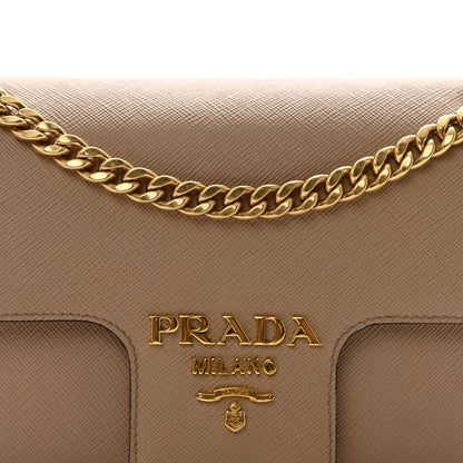 Prada Saffiano Flap Shoulder Bag Cammeo 7 of 13