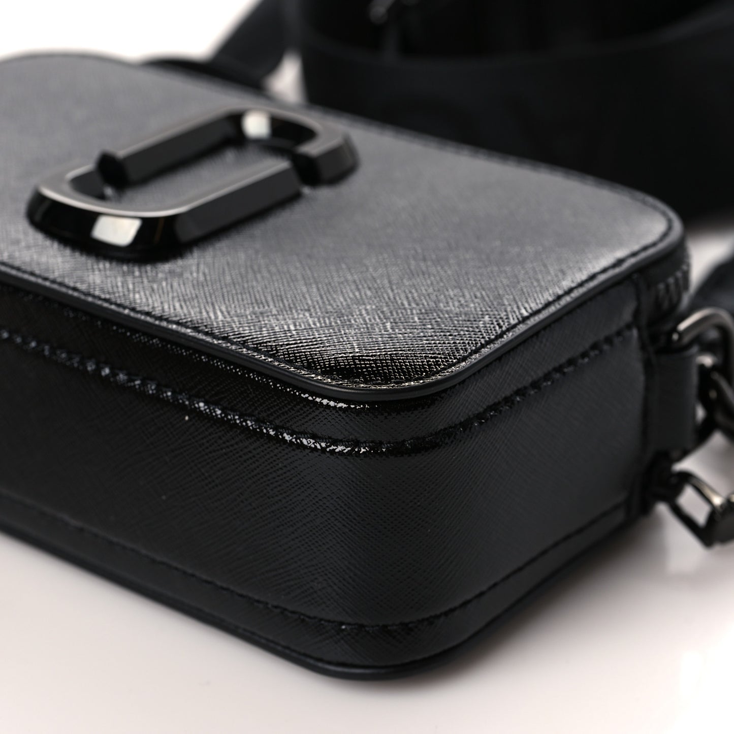Saffiano Snapshot Camera Bag Black