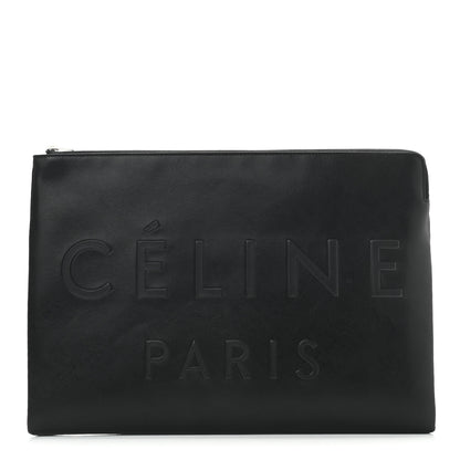 Celine Calfskin Large Made In Clutch Pouch Black 1 of 7