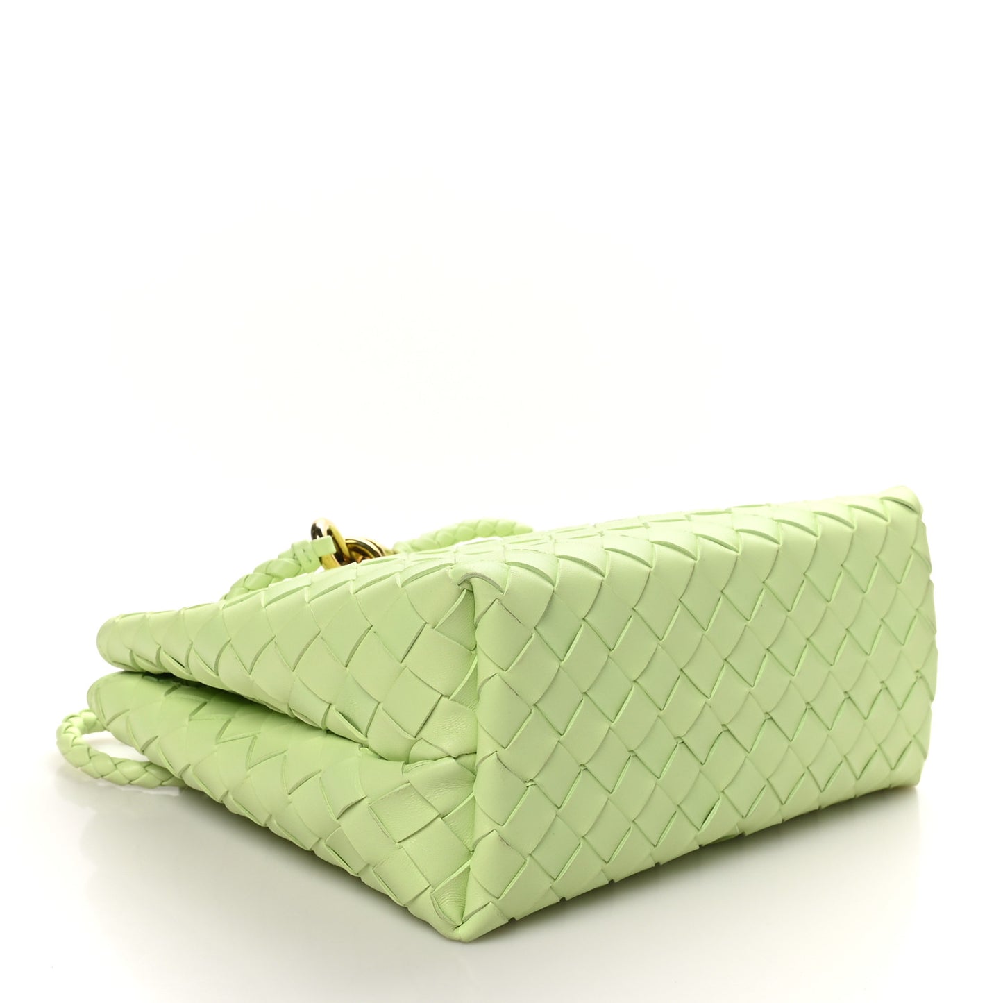 Nappa Intrecciato Small Andiamo Shoulder Bag Fennel