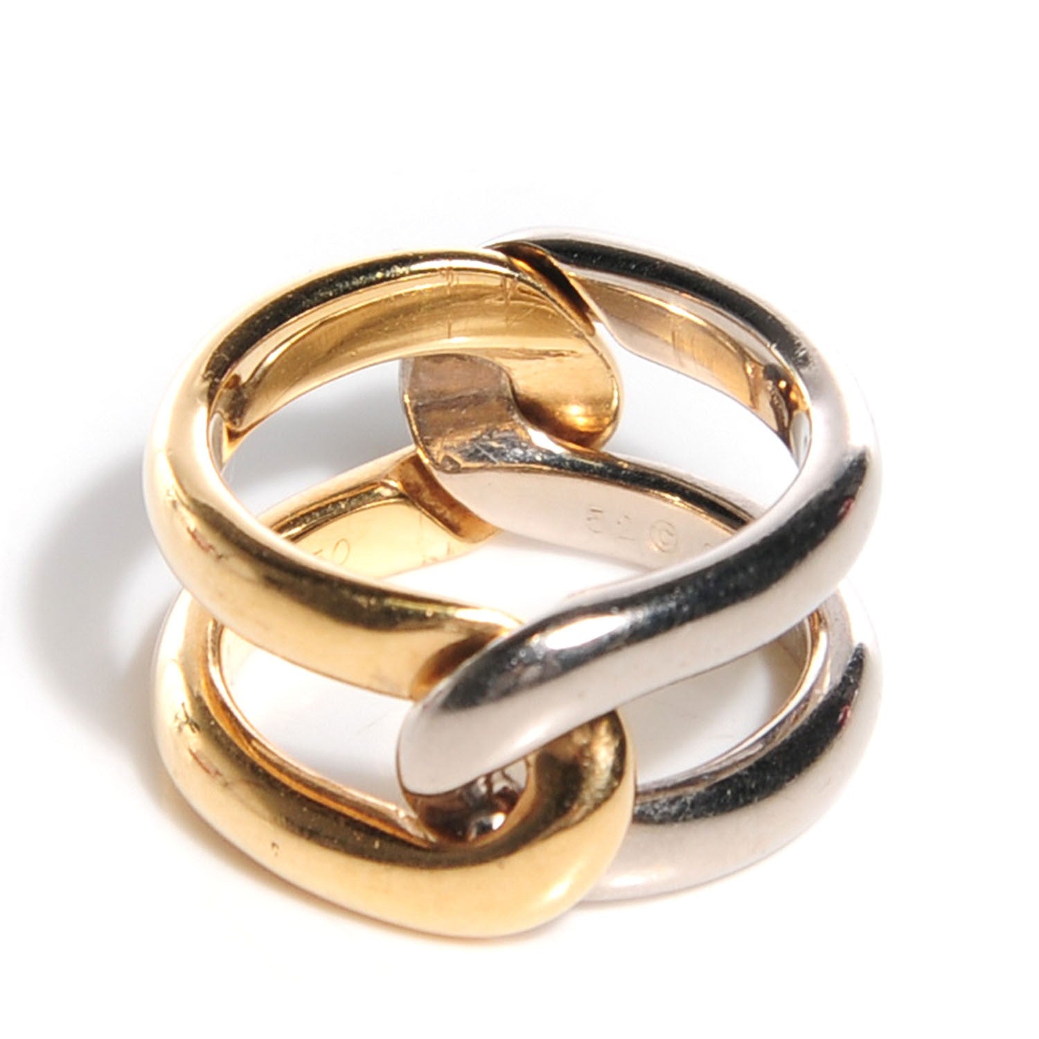 Cartier 18K Yellow White Gold White Gold Toi et Moi Ring 52 6 3 of 10
