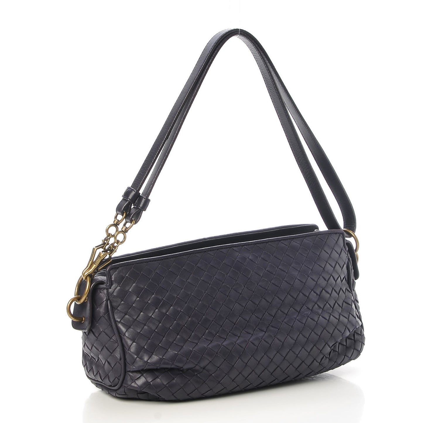 Nappa Intrecciato Shoulder Bag Turbolence