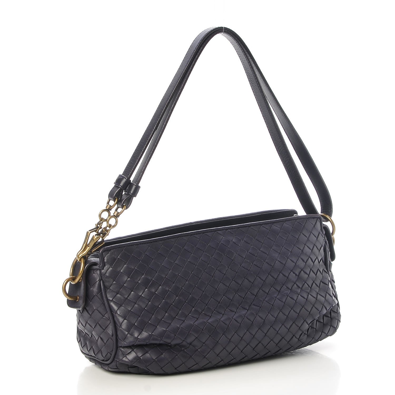 Bottega Veneta Nappa Intrecciato Shoulder Bag Turbolence 3 of 7