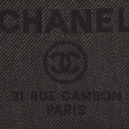 Chanel Canvas Large Deauville Pouch Black 9 of 9