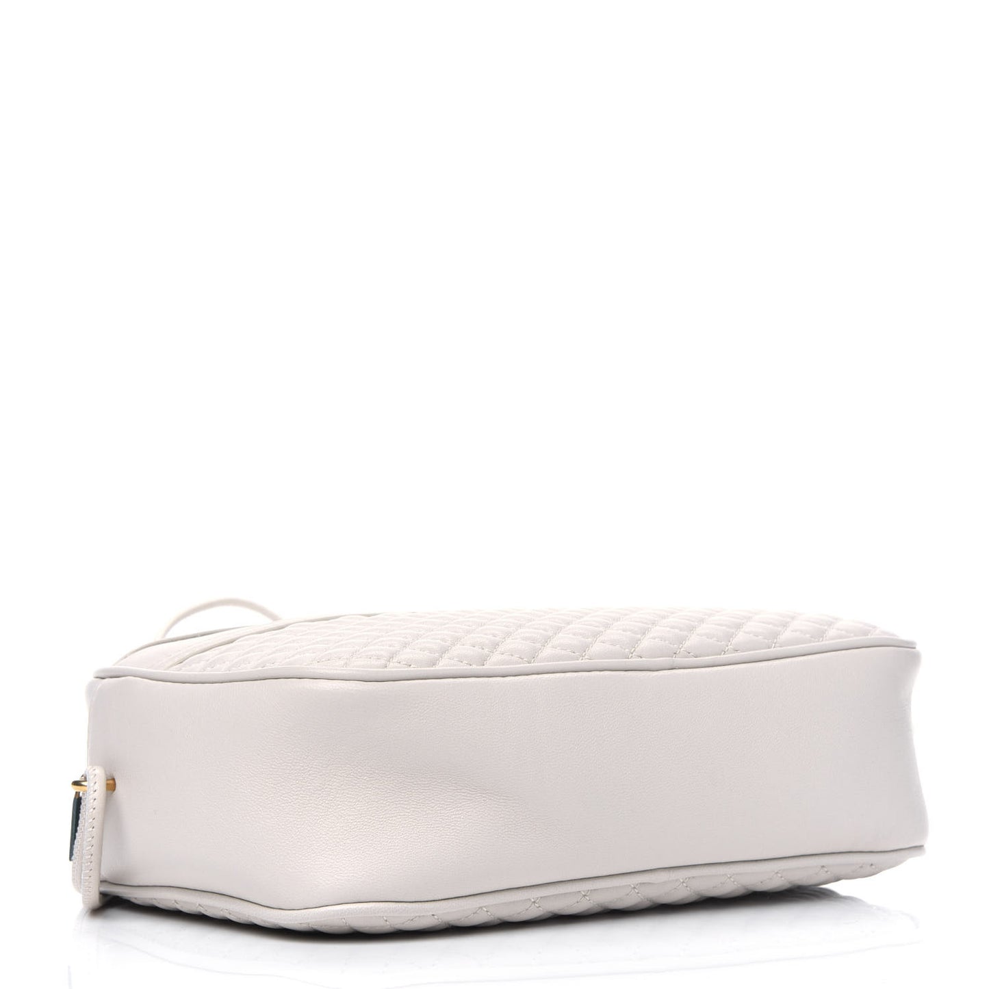 Lambskin Quilted Victoire Camera Bag Blanc Vintage