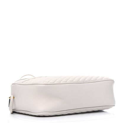 Saint Laurent Lambskin Quilted Victoire Camera Bag Blanc Vintage 3 of 5
