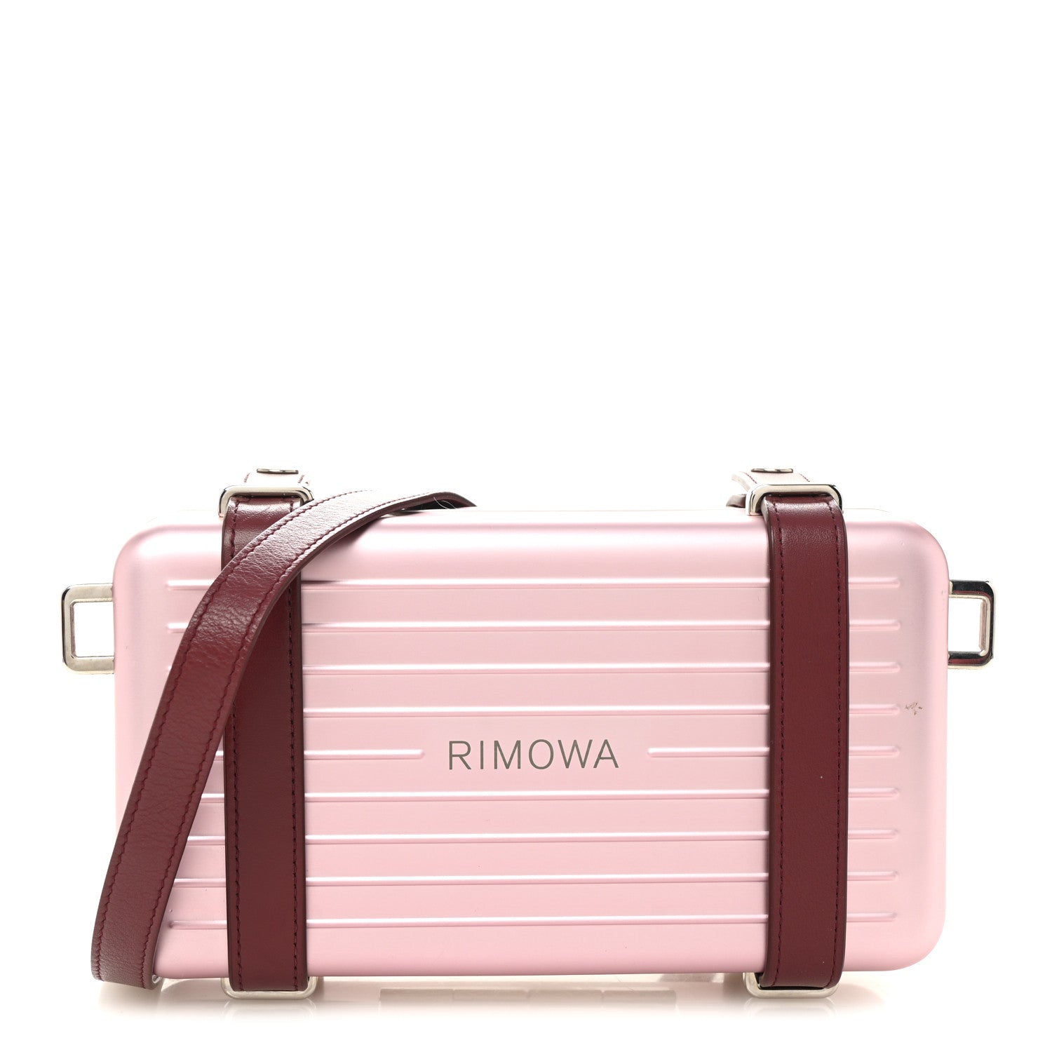 DIOR × RIMOWA パーソナルクラッチケース ピンク Christian Dior X RIMOWA Aluminum Personal Clutch On Strap Rose