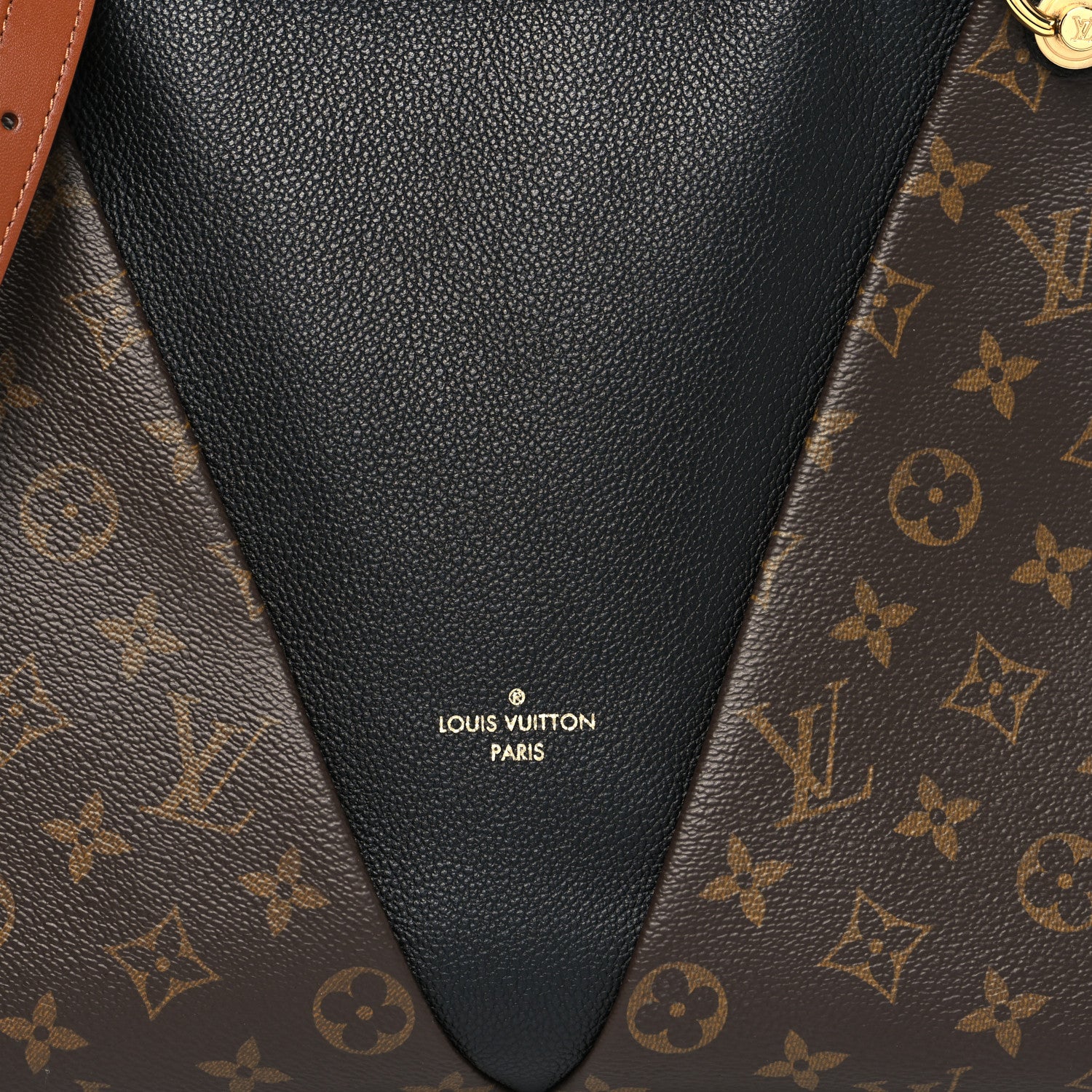 Louis Vuitton Monogram V Tote MM Black 6 of 8