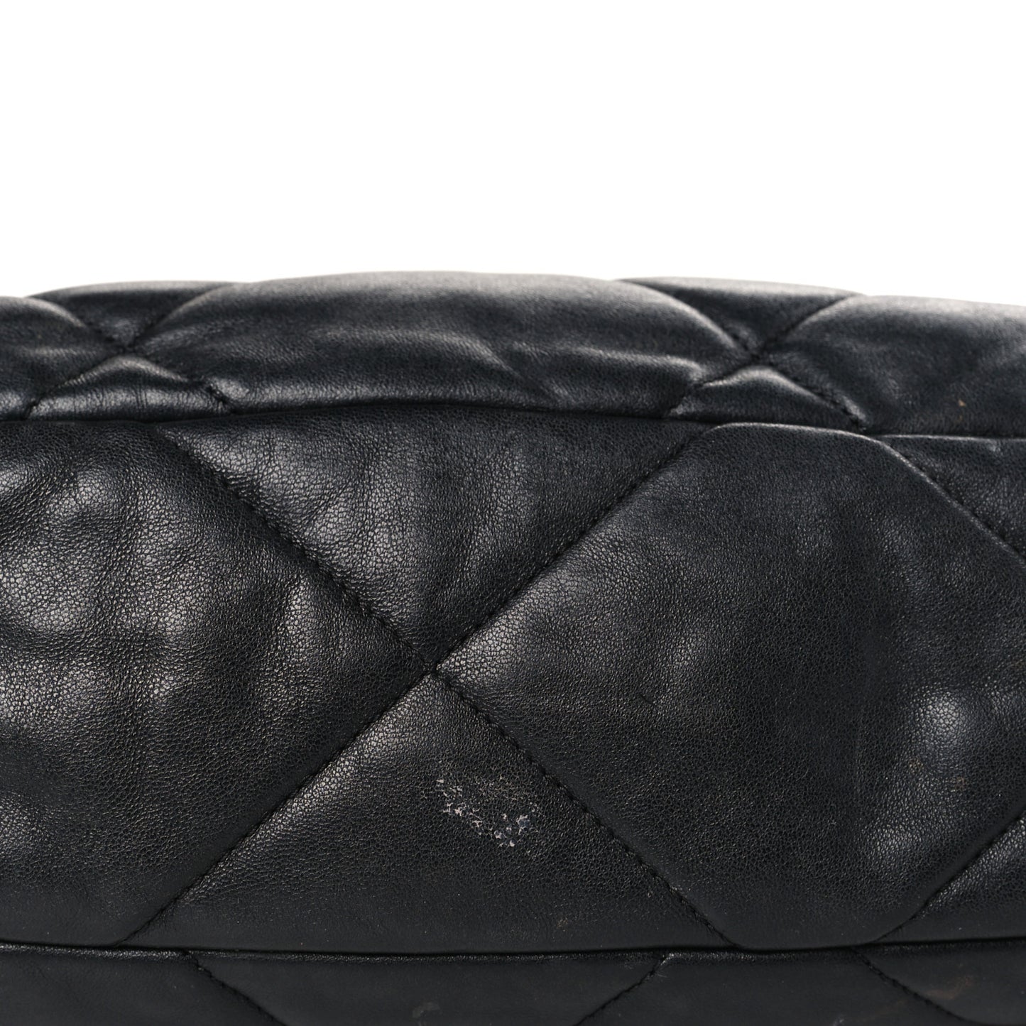 Lambskin Quilted Large Chanel 19 Flap Black