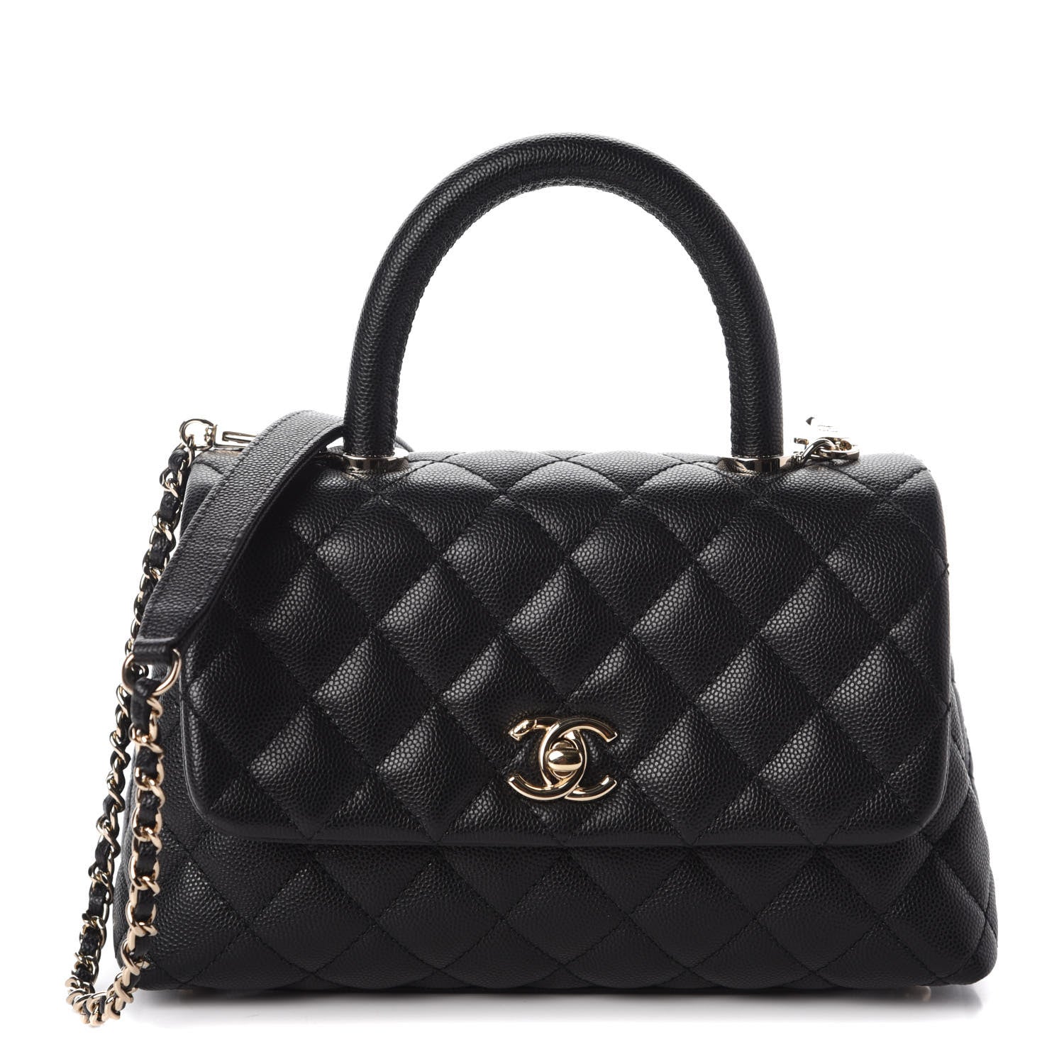Chanel Caviar Quilted Mini Coco Handle Flap Black 1 of 10