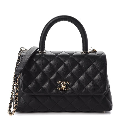 Chanel Caviar Quilted Mini Coco Handle Flap Black 1 of 10