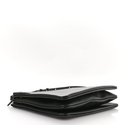 Celine Lambskin Large Trio Crossbody Bag Black 4 of 9