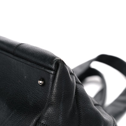 Chanel Caviar Square Stitched Tote Black 10 of 23