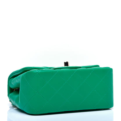 Chanel Lambskin Quilted Mini Square Flap Green 4 of 10