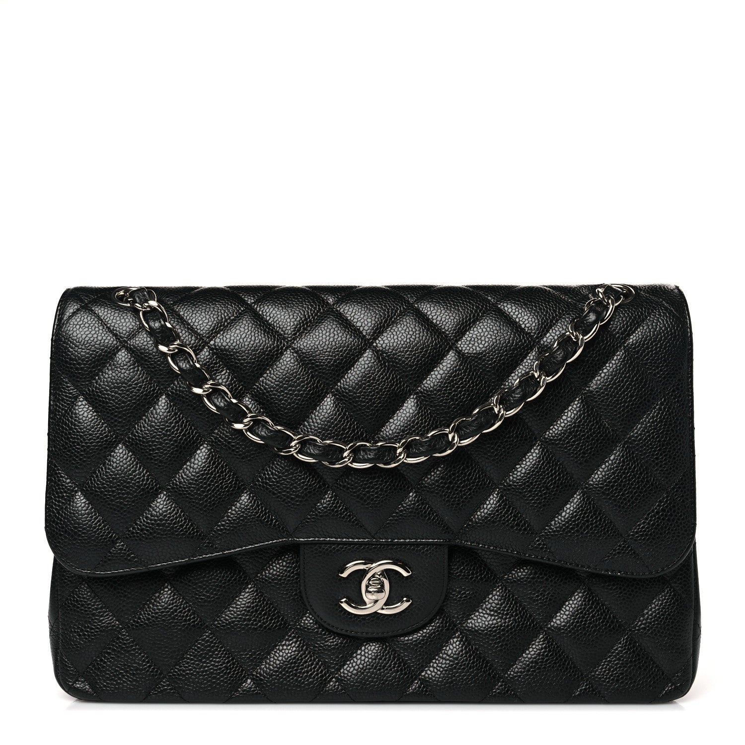 Chanel Caviar Quilted Jumbo Double Flap Black 1 of 9