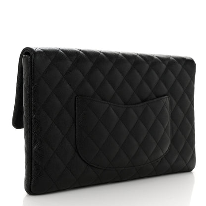 Chanel Caviar Quilted Flap Clutch Black 3 of 11