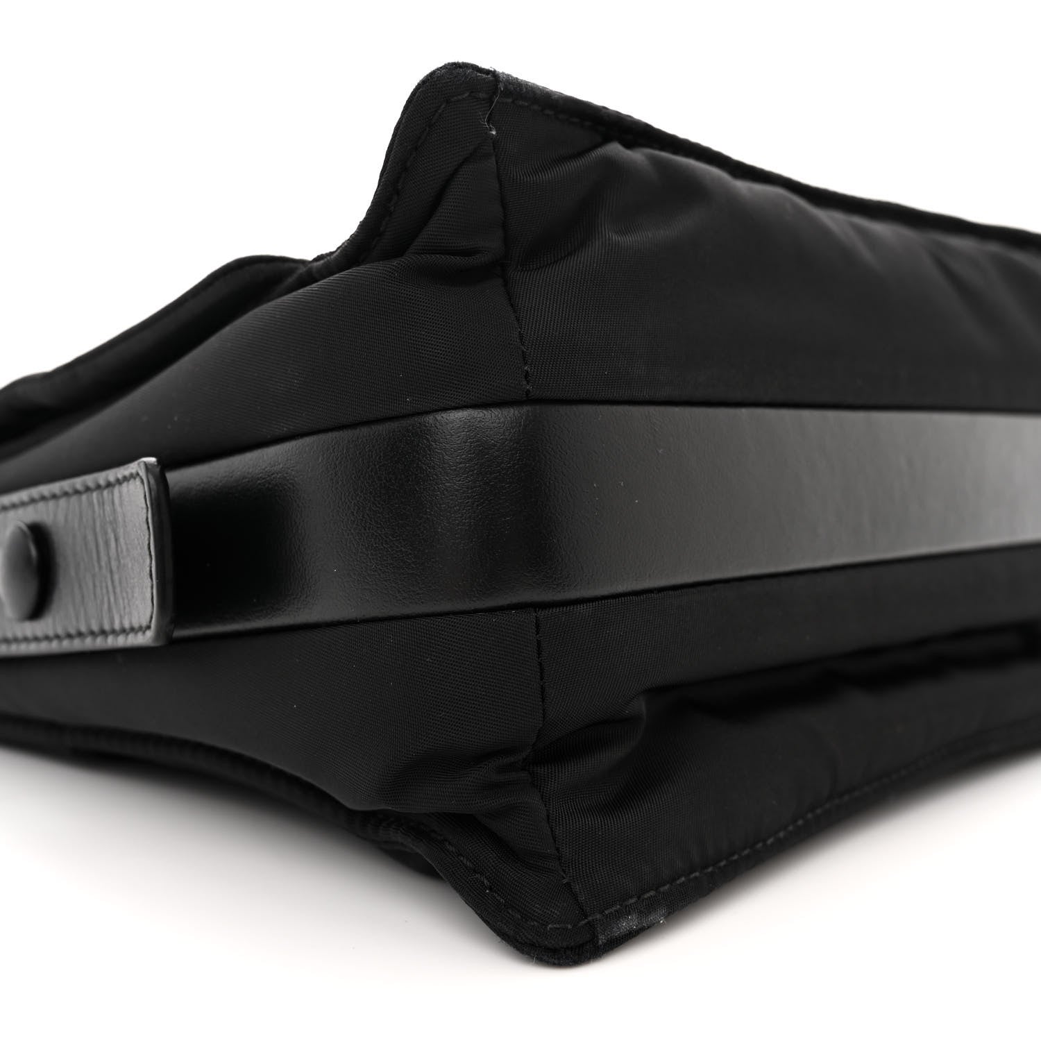 Prada Re-Nylon Vitello Padded Small Flap Shoulder Bag Black 9 of 16