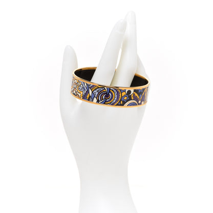 Hermes Enamel Printed Wide L'Ivresse De L'Infini Bracelet 70 2 of 5