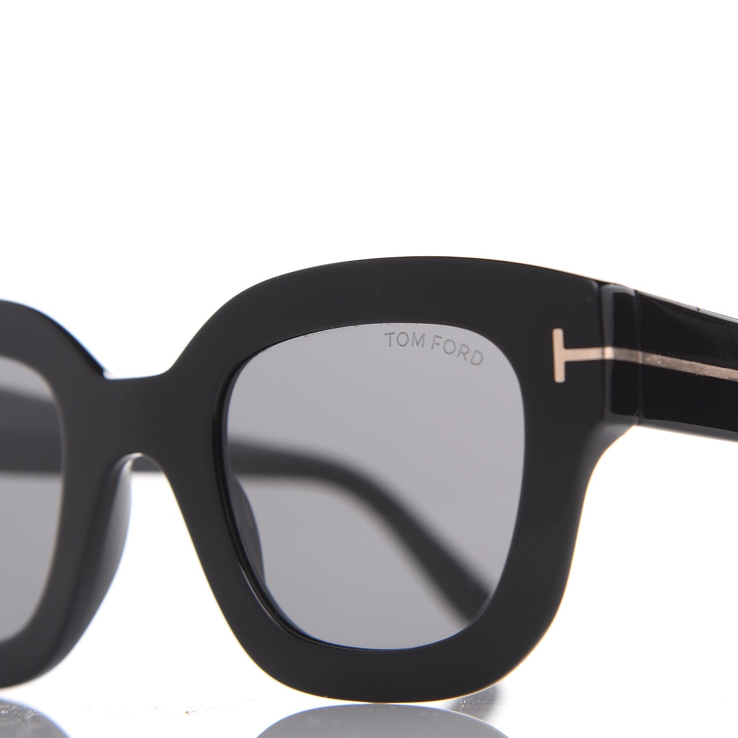 Tom Ford Square Acetate Pia Sunglasses TF659 Black 7 of 7