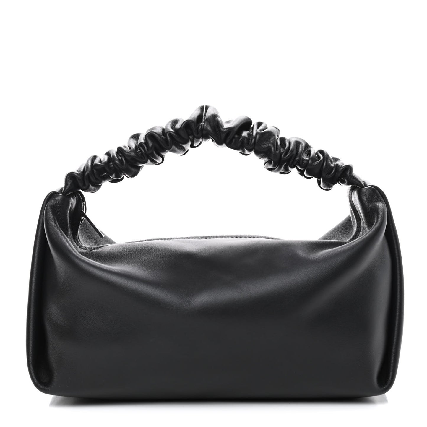 Lambskin Mini Scrunchie Bag Black