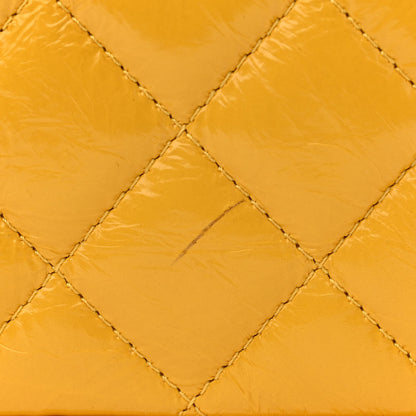 Chanel Crumpled Calfskin PVC Quilted Backpack Yellow 13 of 13