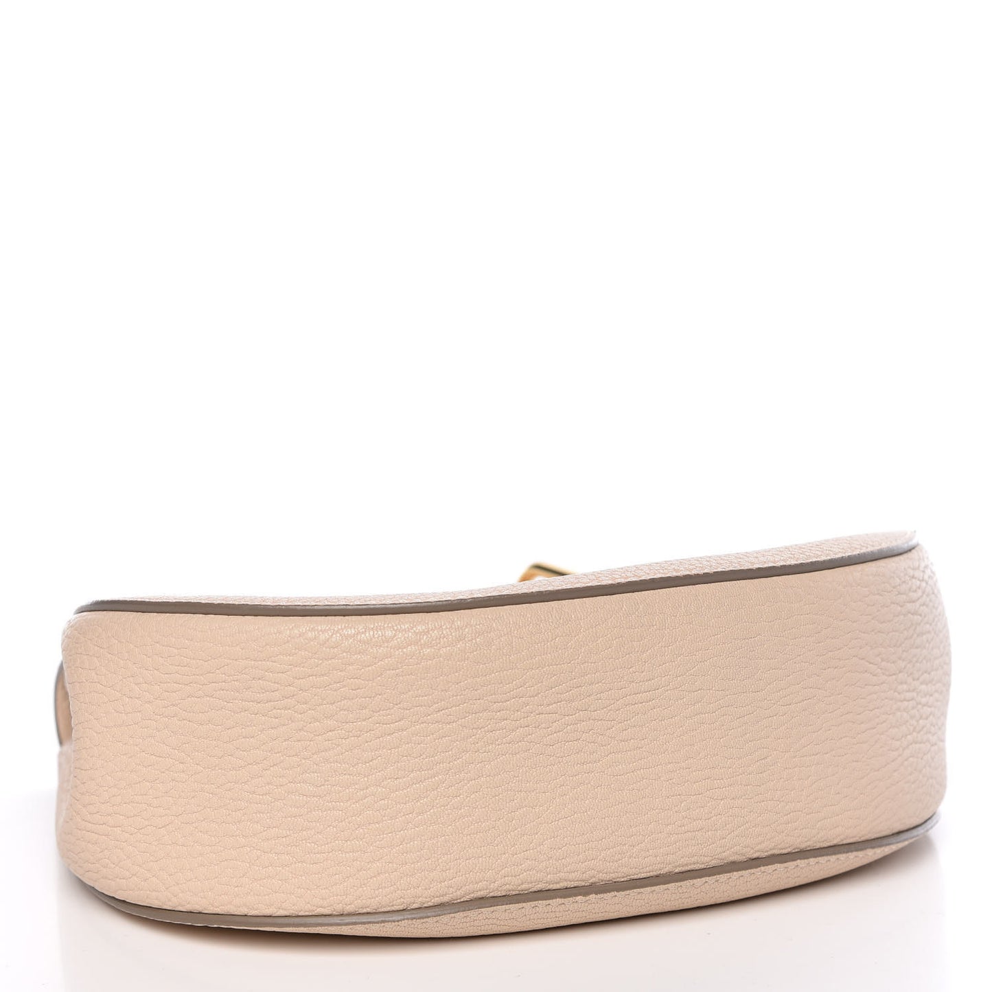 Grained Lambskin Mini Drew Shoulder Bag Abstract White