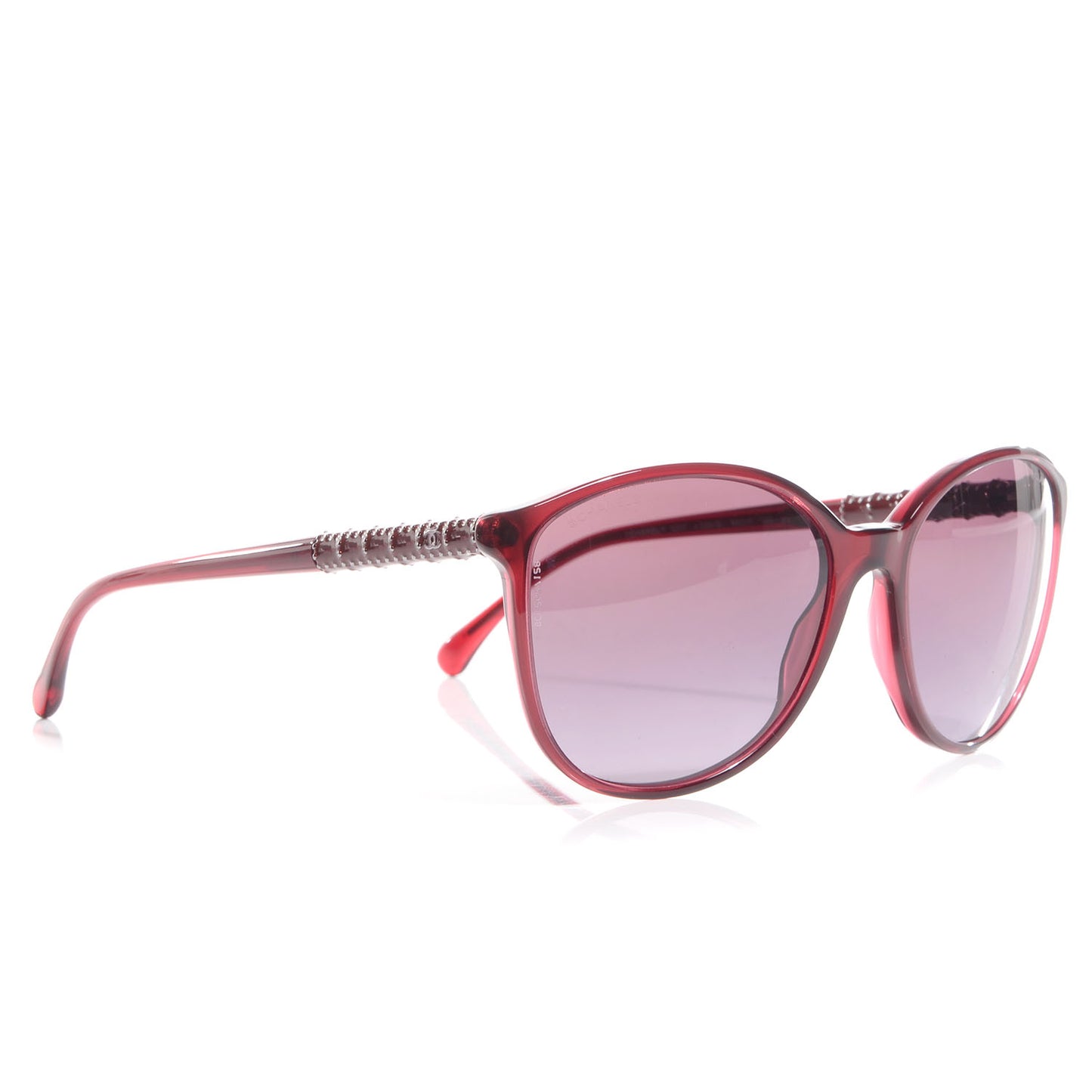Studded Cat Eye Sunglasses 5207 Red