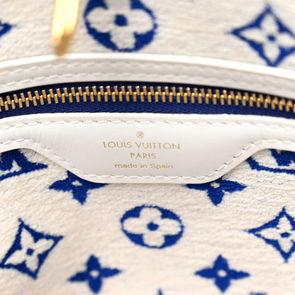 Louis Vuitton Jacquard Velvet Monogram LV Match Neverfull MM Bleu 6 of 9