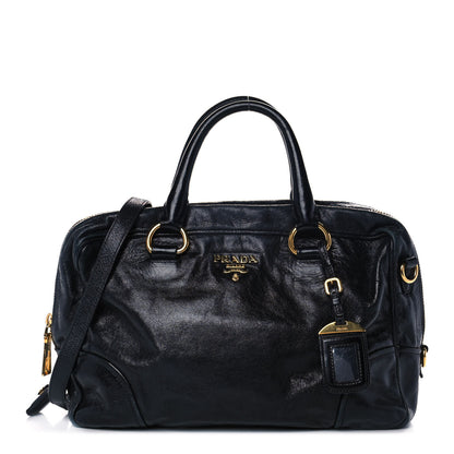 Prada Vitello Shine Bauletto Black 1 of 13