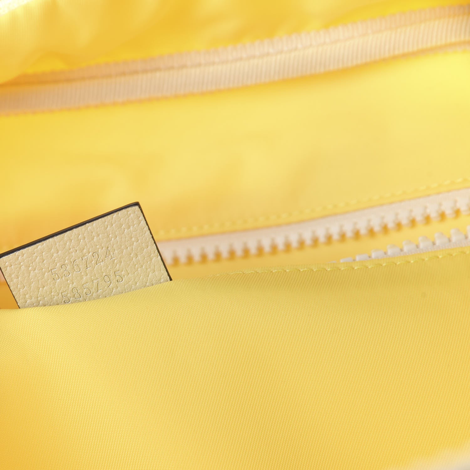 Gucci Nylon Twill Blind For Love Interlocking G Backpack Pastel Yellow Multicolor 8 of 9