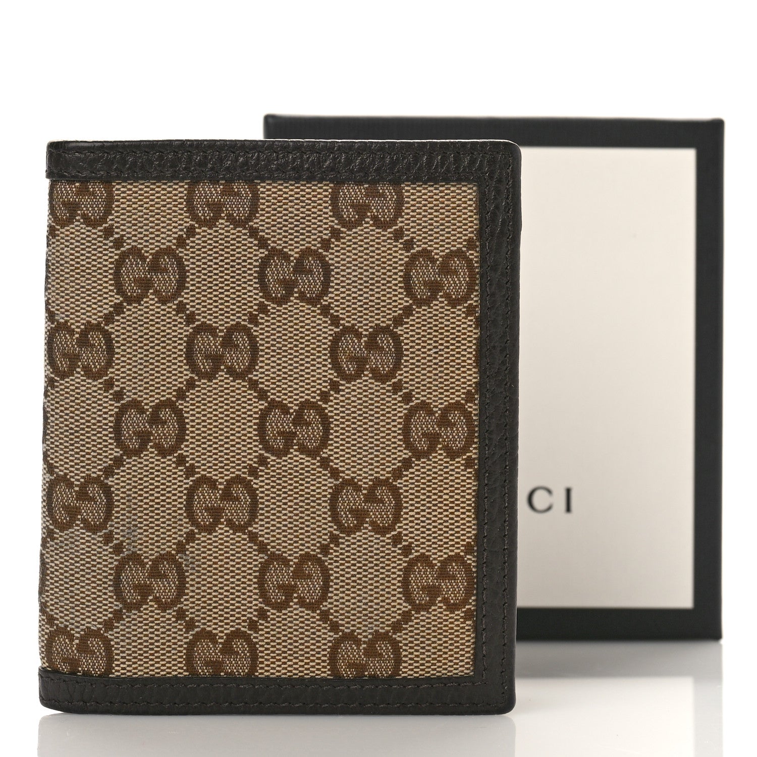 Gucci Monogram Bi-Fold Wallet Dark Brown 9 of 9