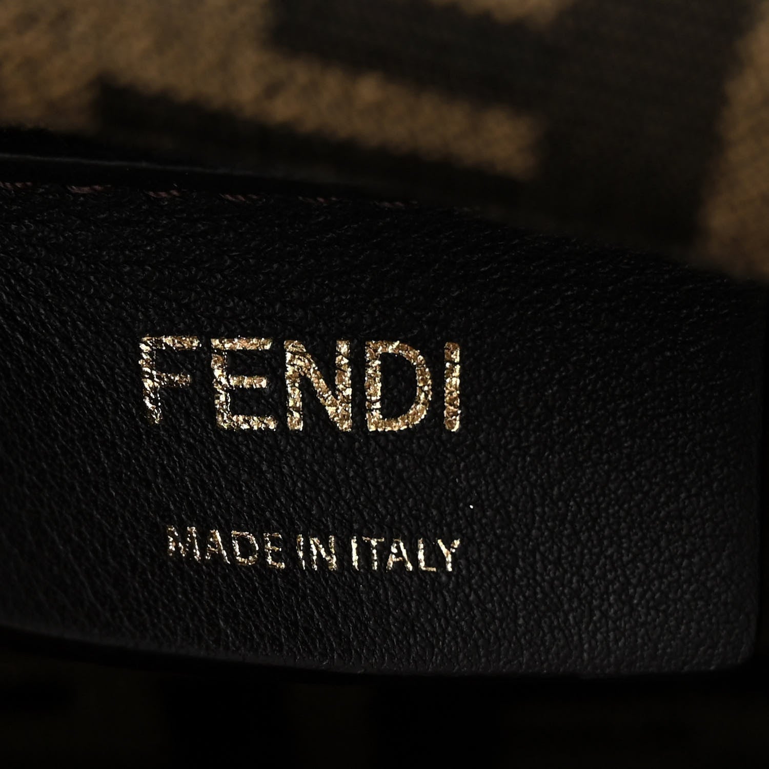 Fendi Camoscio Karligraphy Embroidered Medium Fendi First Camel 6 of 10